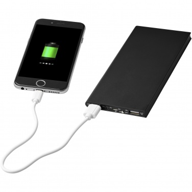 Logo trade promotional gift photo of: Plate 8000 mAh aluminium power bank