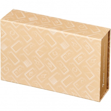 Logo trade promotional gifts picture of: Future 6000 mAh bamboo/fabric wireless power bank