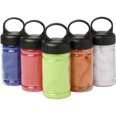 Logo trade advertising product photo of: Remy cooling towel in PET container