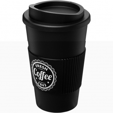 Logo trade advertising products image of: Americano® 350 ml insulated tumbler with grip