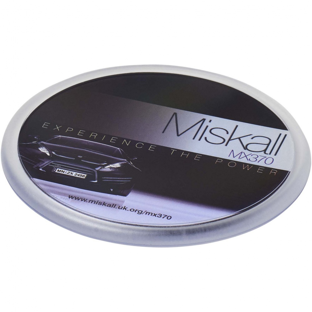 Logo trade promotional items image of: Ellison round plastic coaster with paper insert