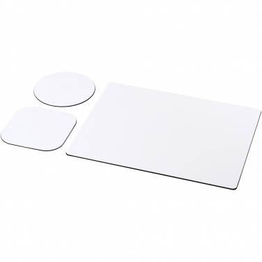 Logo trade promotional products image of: Brite-Mat® mouse mat and coaster set combo 1