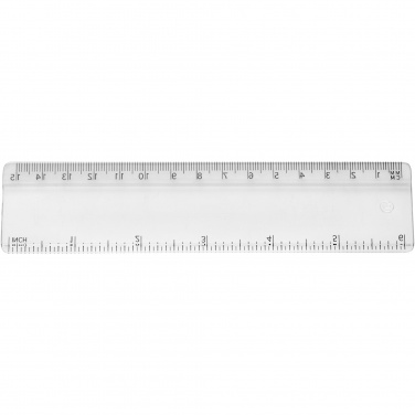 Logotrade promotional item image of: Renzo 15 cm plastic ruler