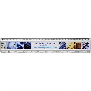 Logotrade advertising product picture of: Ellison 30 cm plastic insert ruler