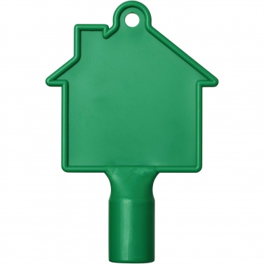Logo trade promotional giveaways image of: Maximilian house-shaped utility key