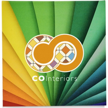 Logo trade promotional giveaways picture of: Sticky-Mate® soft cover squared sticky notes 75x75mm