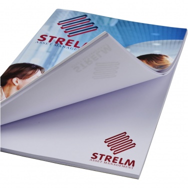 Logo trade promotional giveaway photo of: Desk-Mate® A5 notepad wrap over cover