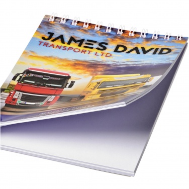 Logo trade promotional products image of: Desk-Mate® spiral A6 notebook