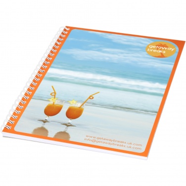 Logo trade business gifts image of: Desk-Mate® A5 notebook synthetic cover