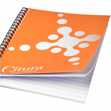 Logo trade promotional products image of: Desk-Mate® A5 notebook synthetic cover