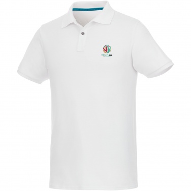 Logotrade promotional item image of: Beryl short sleeve men's organic recycled polo