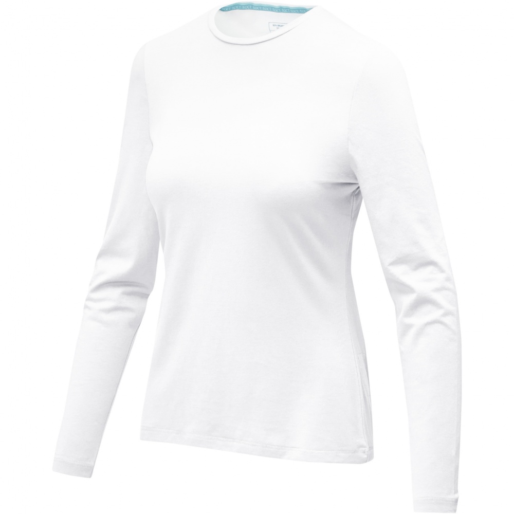 Logo trade promotional items image of: Ponoka long sleeve women's organic t-shirt