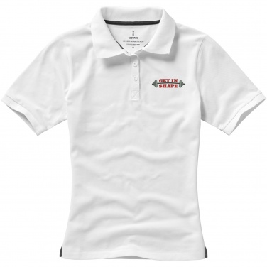 Logo trade promotional giveaways image of: Calgary short sleeve women's polo
