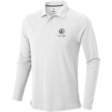 Logo trade promotional giveaways picture of: Oakville long sleeve men's polo