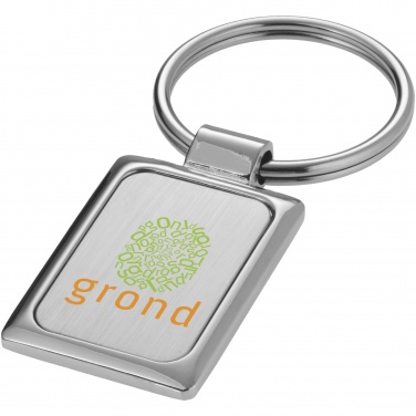 Logo trade promotional products picture of: Sergio rectangular metal keychain
