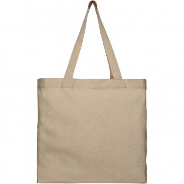 Logo trade promotional items image of: Pheebs 210 g/m² recycled gusset tote bag 13L
