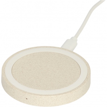 Logotrade business gifts photo of: Naka 5W wheat straw wireless charging pad