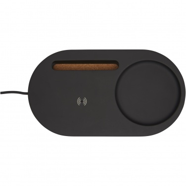 Logo trade corporate gifts picture of: Klip 5W wireless charging desk organizer