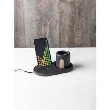 Logotrade corporate gift image of: Klip 5W wireless charging desk organizer