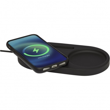 Logo trade promotional item photo of: Klip 5W wireless charging desk organizer