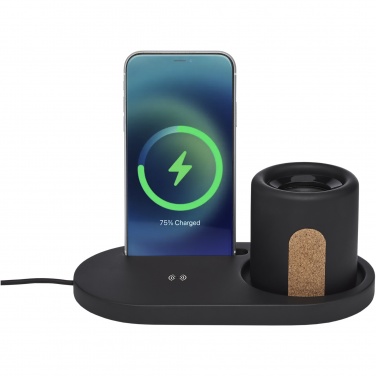 Logotrade promotional item image of: Klip 5W wireless charging desk organizer