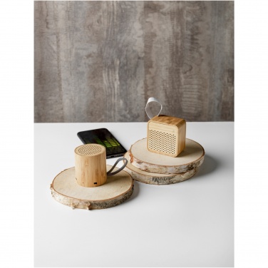 Logo trade promotional merchandise photo of: Arcana bamboo Bluetooth® speaker