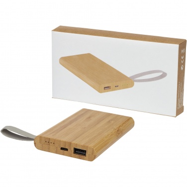 Logotrade business gifts photo of: Tulda 5000 mAh bamboo power bank