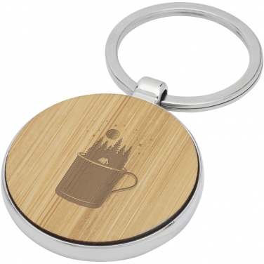Logotrade promotional gifts photo of: Nino bamboo round keychain