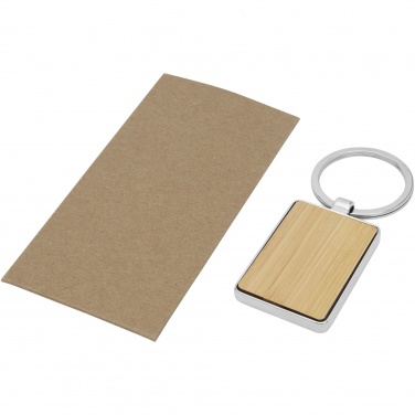 Logotrade business gift image of: Neta bamboo rectangular keychain