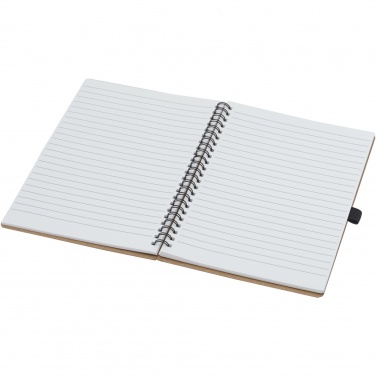 Logotrade promotional gifts photo of: Cobble A5 wire-o recycled cardboard notebook with stone paper