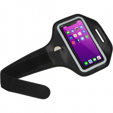 Logo trade promotional merchandise photo of: Haile reflective smartphone bracelet with transparent cover