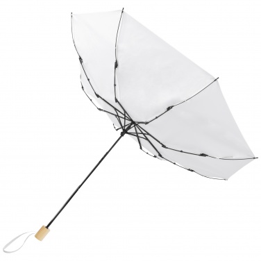 Logo trade promotional giveaways image of: Birgit 21'' foldable windproof recycled PET umbrella