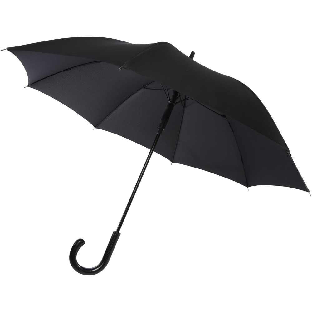 Logo trade promotional items image of: Fontana 23" auto open umbrella with carbon look and crooked handle