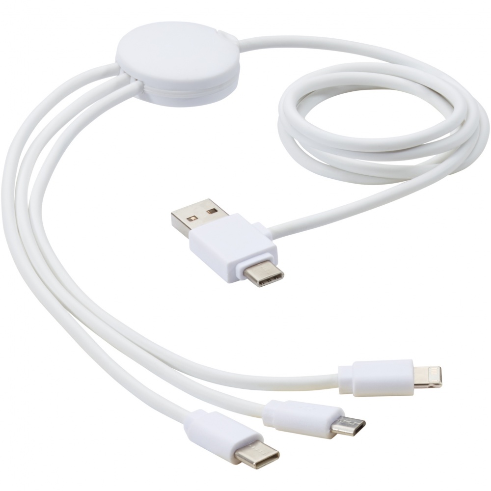Logotrade promotional product picture of: Pure 5-in-1 charging cable with antibacterial additive