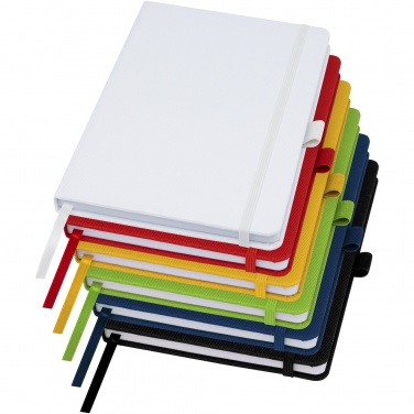 Logo trade promotional items image of: Honua A5 recycled paper notebook with recycled PET cover