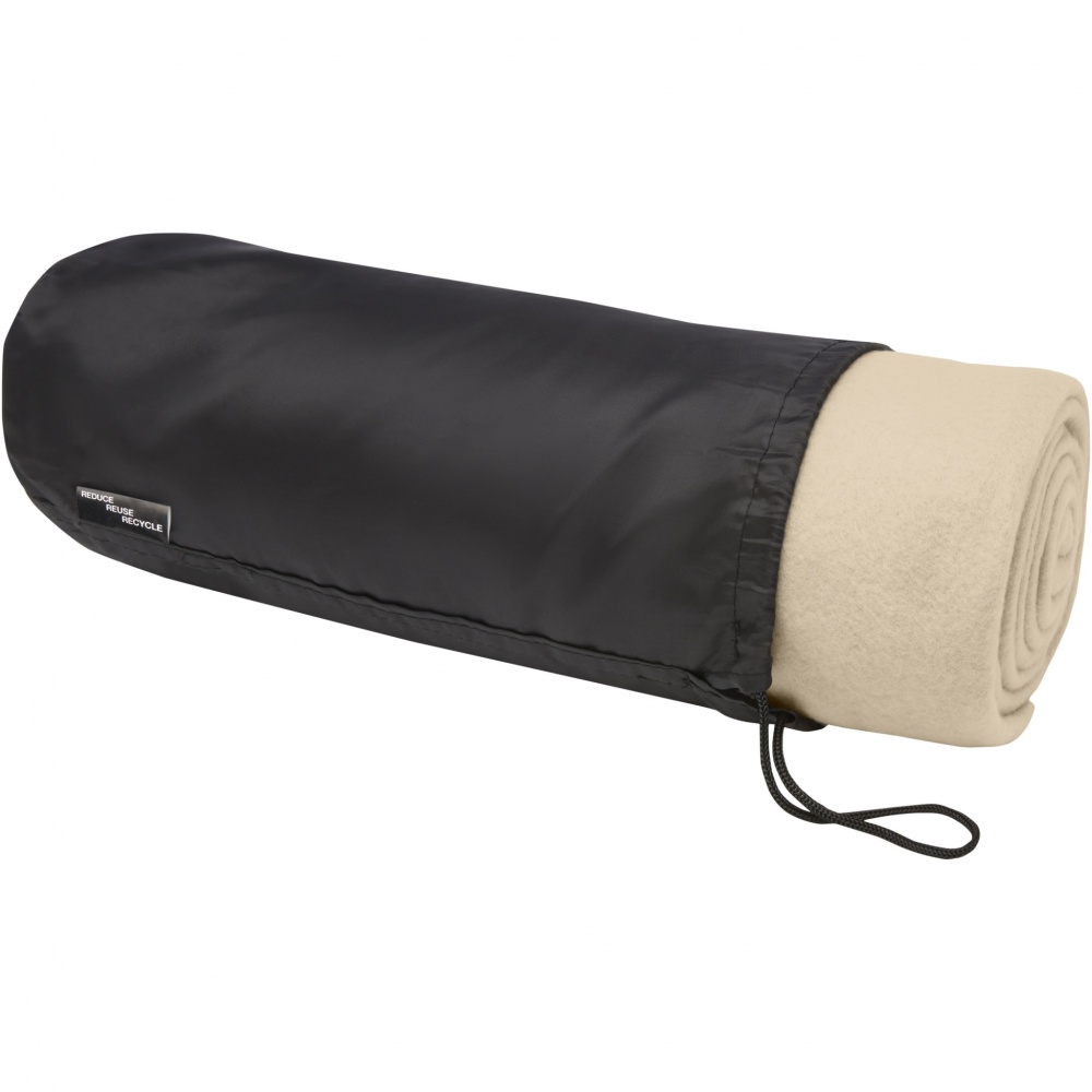 Logo trade promotional gift photo of: Willow GRS RPET polar fleece blanket