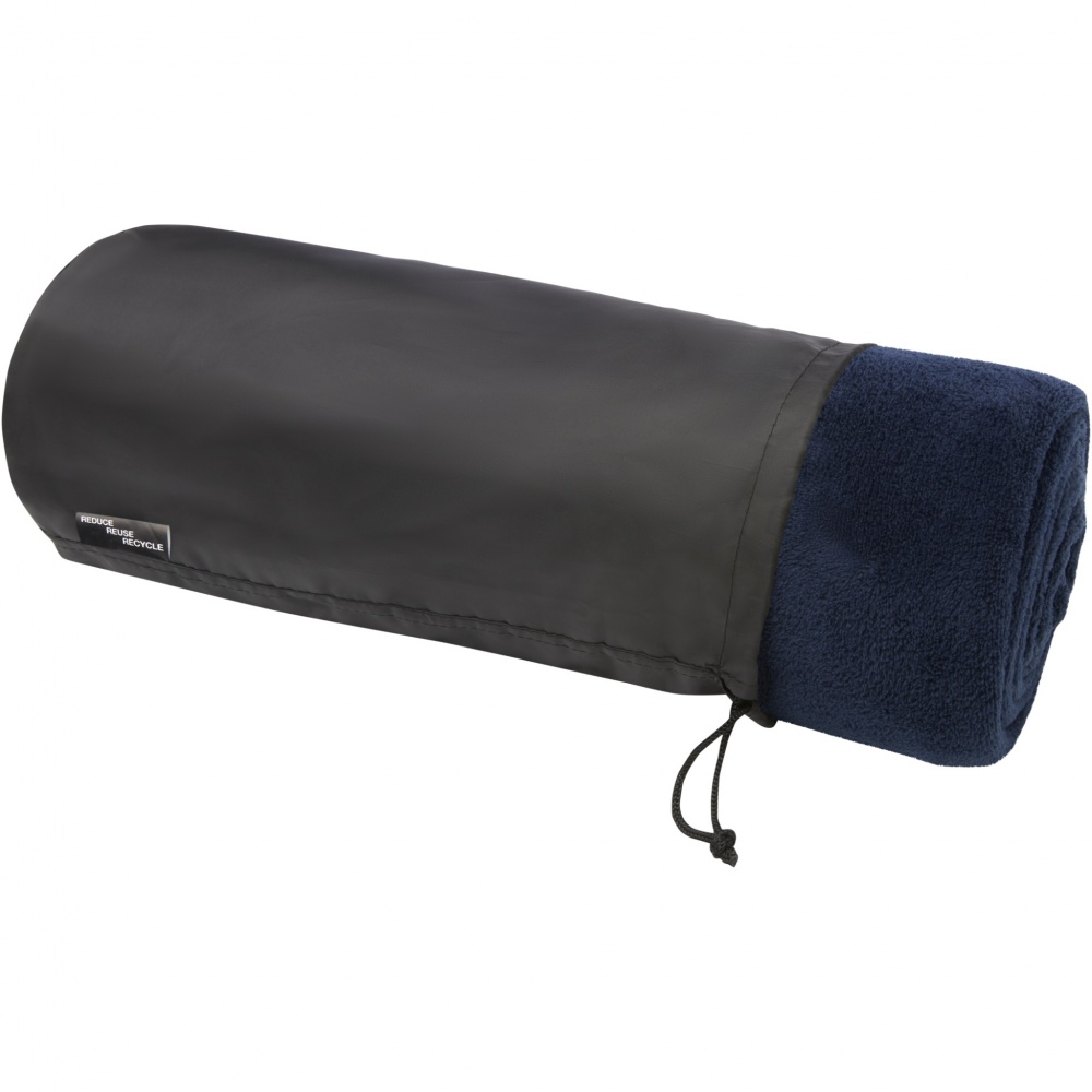 Logo trade promotional items image of: Lily GRS certified RPET coral fleece blanket