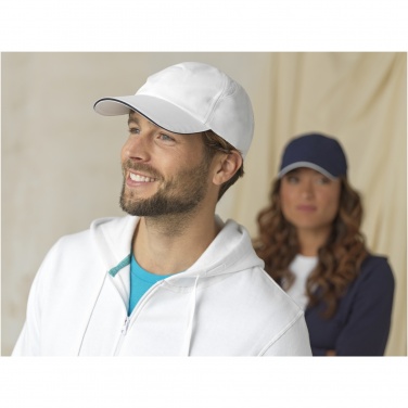 Logotrade promotional giveaway picture of: Morion 6 panel GRS recycled cool fit sandwich cap