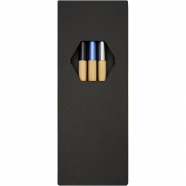 Logo trade promotional giveaway photo of: Kerf 3-piece bamboo pen set