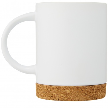 Logo trade corporate gifts image of: Neiva 425 ml ceramic mug with cork base