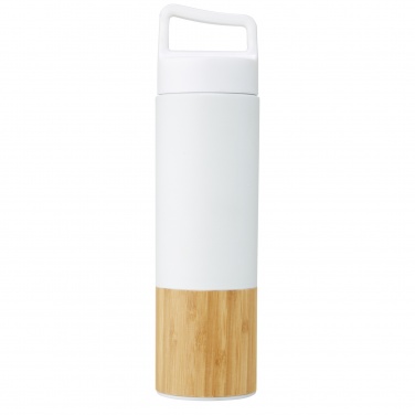 Logo trade promotional giveaway photo of: Torne 540 ml  stainless steel bottle with bamboo outer wall