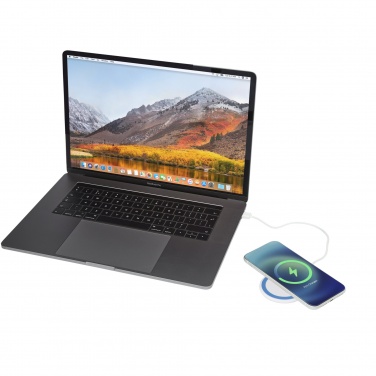 Logo trade corporate gift photo of: Peak 10W magnetic wireless charging pad