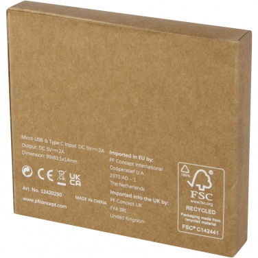 Logotrade promotional item picture of: Loop 5000 mAh recycled plastic power bank