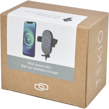 Logo trade promotional items picture of: Pilot 15W wireless automatic car charger 
