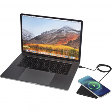 Logo trade advertising product photo of: Loop 10W recycled plastic wireless charging pad