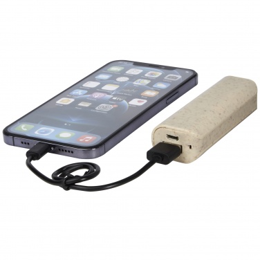 Logotrade promotional item image of: Yoko 1200mAh wheat straw power bank
