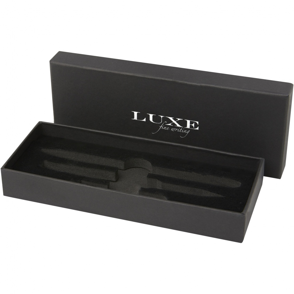 Logo trade promotional merchandise picture of: Tactical Dark duo pen gift box