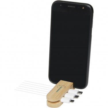 Logo trade promotional items picture of: Edulis bamboo cable manager 
