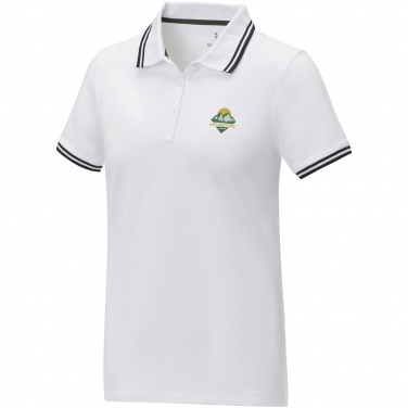 Logo trade advertising products picture of: Amarago short sleeve women's tipping polo