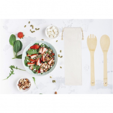 Logotrade business gift image of: Endiv bamboo salad spoon and fork